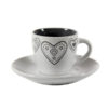 TAZZA CAFFE CERAMICA CUORI       Pz 6 BELLINTAVOLA